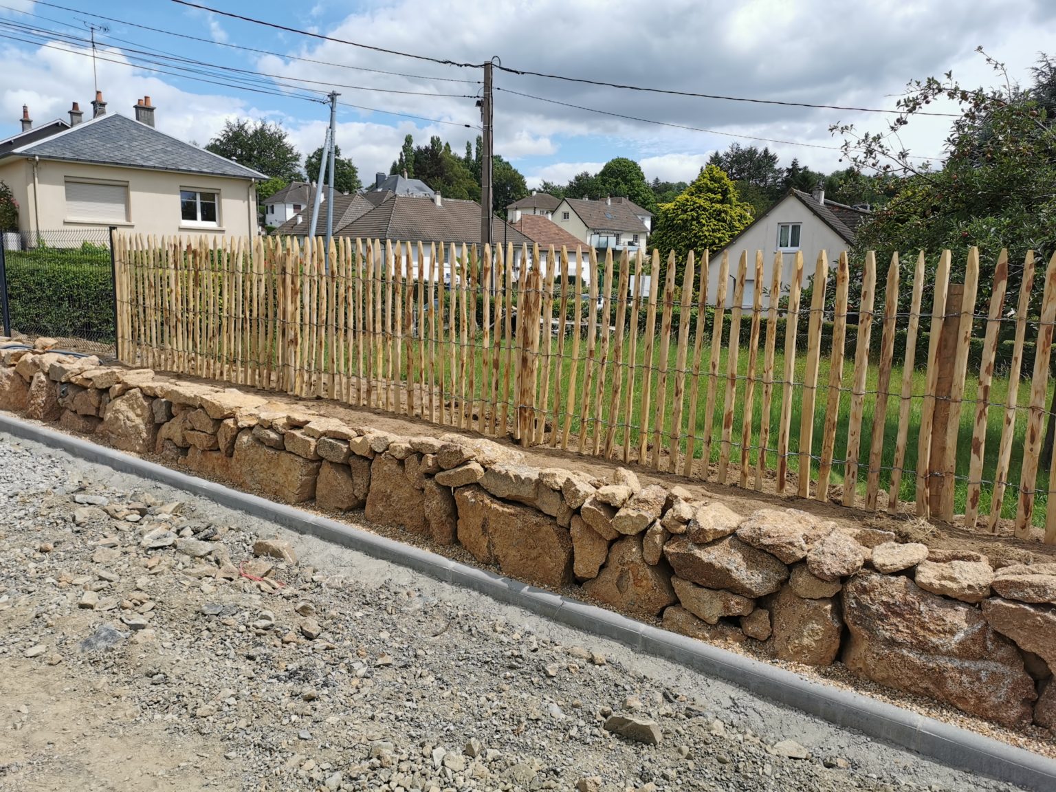 Création d'un muret ou d'une clôture - RBE Vire - entreprise générale